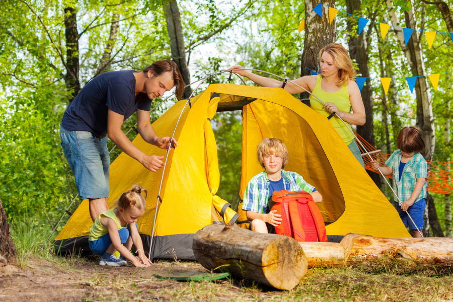 famille au camping pas cher lac de sainte croix