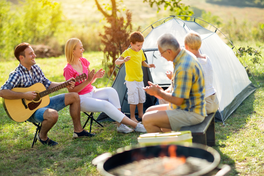 famille au camping pas cher lac de sainte croix